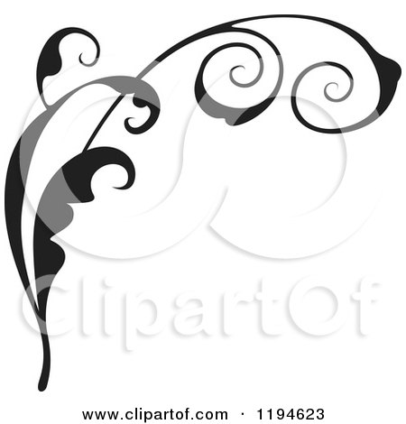 450x470 Royalty Free (Rf) Floral Scroll Clipart, Illustrations, Vector