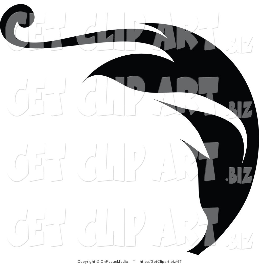 1024x1044 Clip Art Of A Black Silhouetted Leafy Scroll Design With A Curly