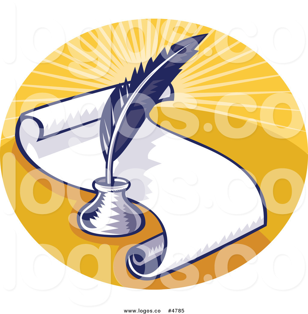 1024x1044 Quill And Scroll Clipart