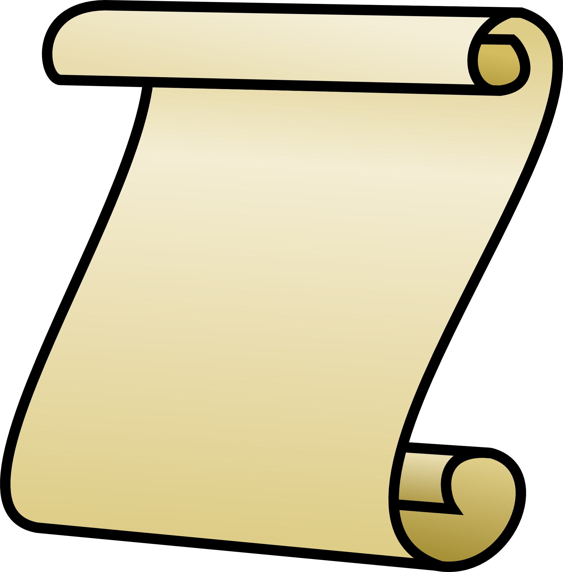 1888x1920 Scroll Paper Clipart