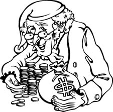 225x223 Scrooge Clipart
