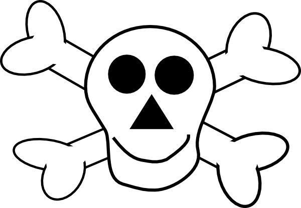 600x416 Happy Skull And Crossbones Clip Art