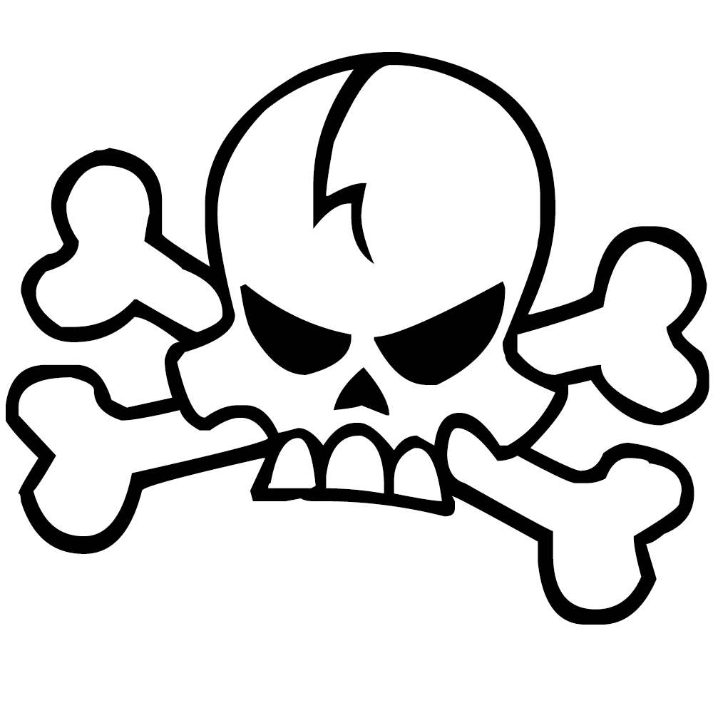 1000x1000 Cartoon Skull And Crossbones Phillip Harnden Photography