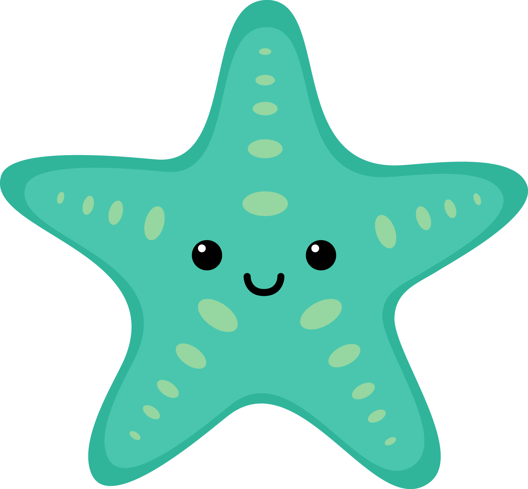 1800x1668 Sea Life Clipart Starfish