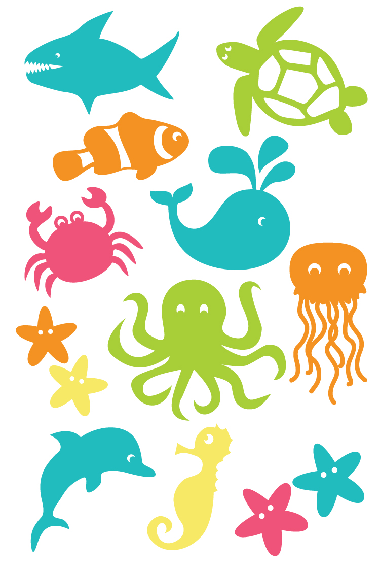 750x1125 Under The Sea Cut Files And Clip Art