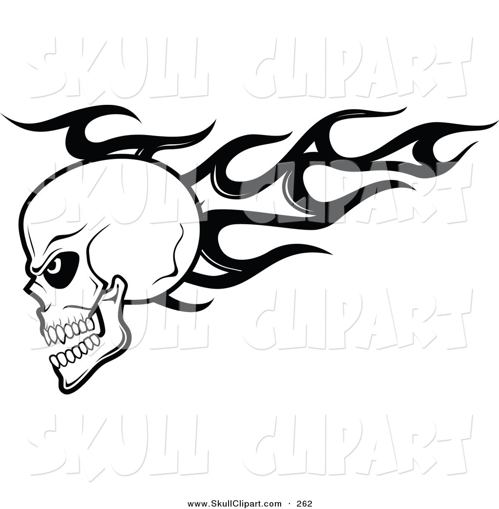 1024x1044 Flaming Skull Clipart