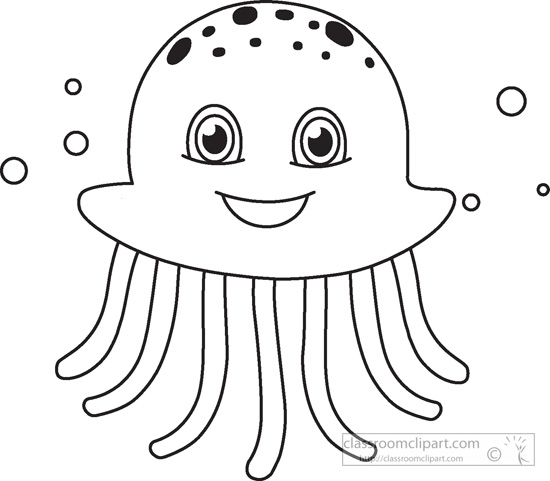 550x481 Sea Life Clipart Black And White