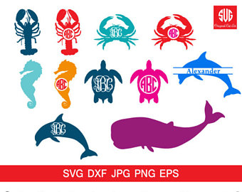 340x270 Sea Animals Svg Etsy