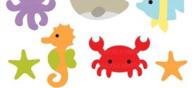 272x125 Sea Creatures Clip Art Under The Sea Clipart Ocean Animals