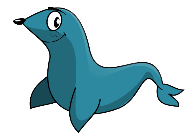 640x480 Sea Monster Clipart Foca