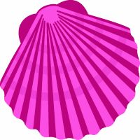 200x200 Black And White Clip Art Of A Clam And Oyster