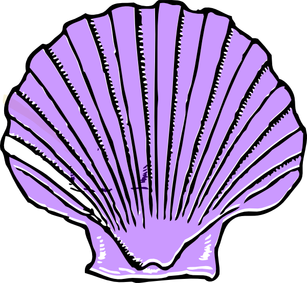 600x554 Purple Shell Clip Art