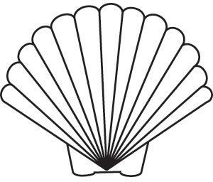 300x256 Scallop Shell Clip Art