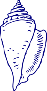 156x298 Sea Shell 5 Clip Art