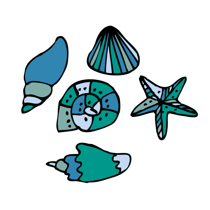 700x700 Gumtoo Designer Temporary Tattoos Sea Shells