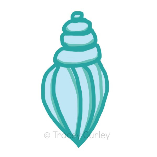 600x600 Turquoise Clipart Shell
