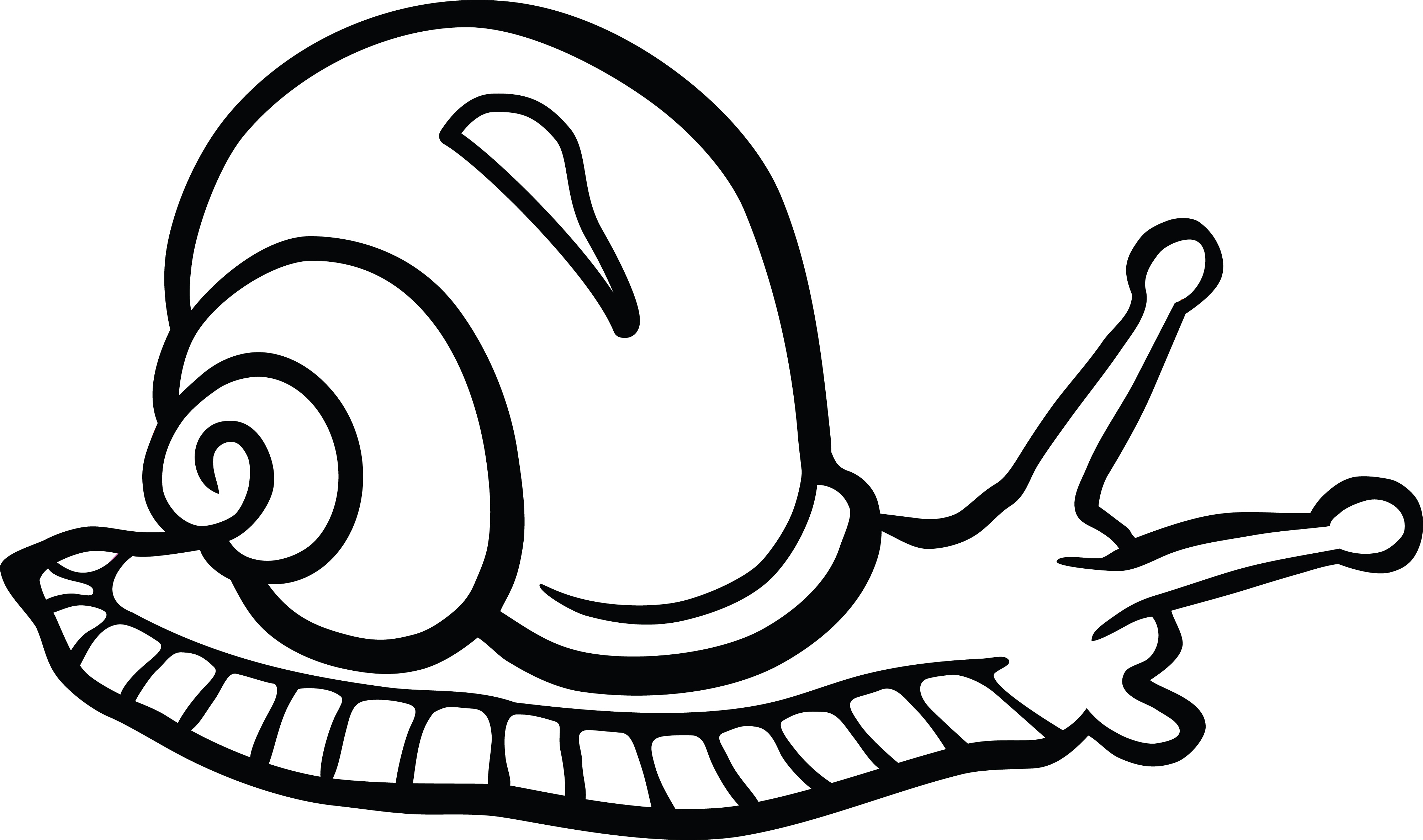 4000x2362 Clipart Of A Snail