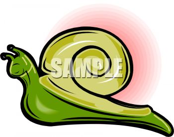 350x275 Royalty Free Clipart Image Cute Cartoon Snail