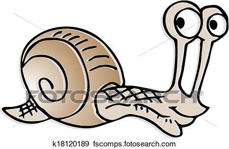 450x294 Clip Art Of Small Snail K18120189