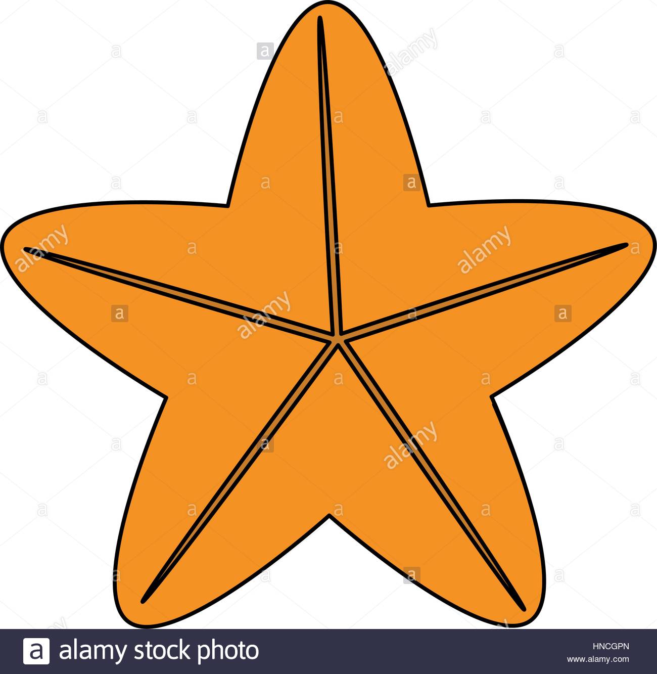 1300x1333 Sea Star Icon Over White Background. Vector Illustration Stock