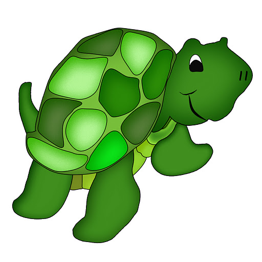 512x512 Cartoon Sea Turtle Clipart 3