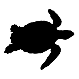 270x270 Sea Turtle Silhouette Stencil Free Stencil Gallery