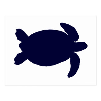 324x324 Turtle Silhouette Postcards Zazzle