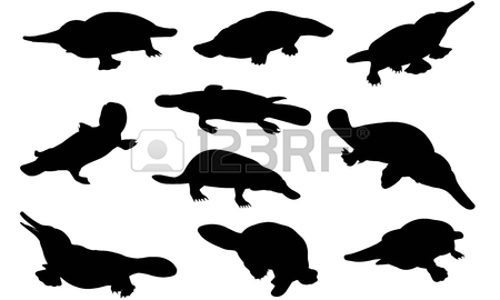 450x270 Platypus Silhouette Vector Illustration Royalty Free Cliparts