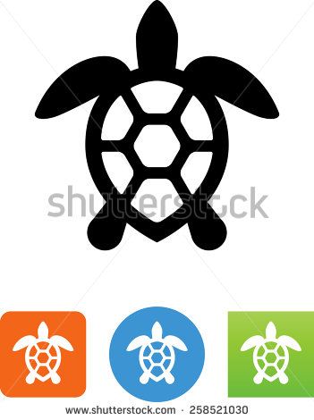 351x470 Sea Turtle Symbol For Download. Vector Icons For Video, Mobile