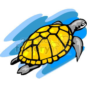 300x300 Royalty Free Marine Sea Turtle 129767 Vector Clip Art Image
