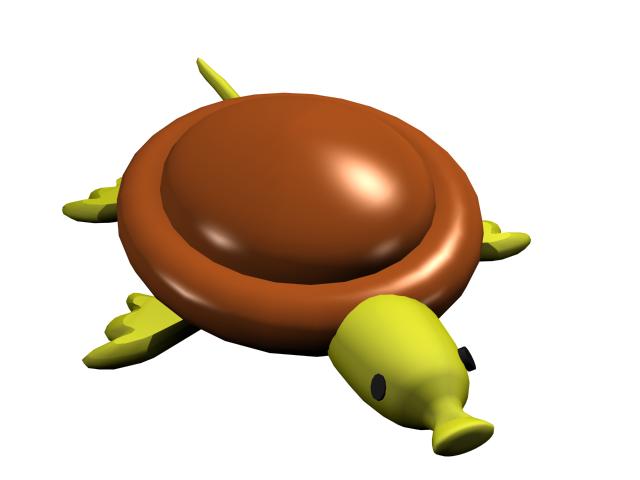 640x480 Cartoon Sea Turtle 3d Model 3dsmax Files Free Download Modeling