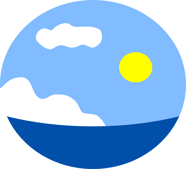 600x545 Sea Scene Clip Art