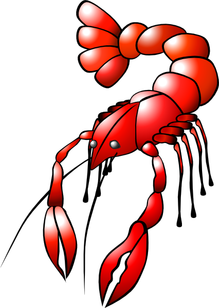 426x599 Crawfish Clip Art Free Vector 4vector