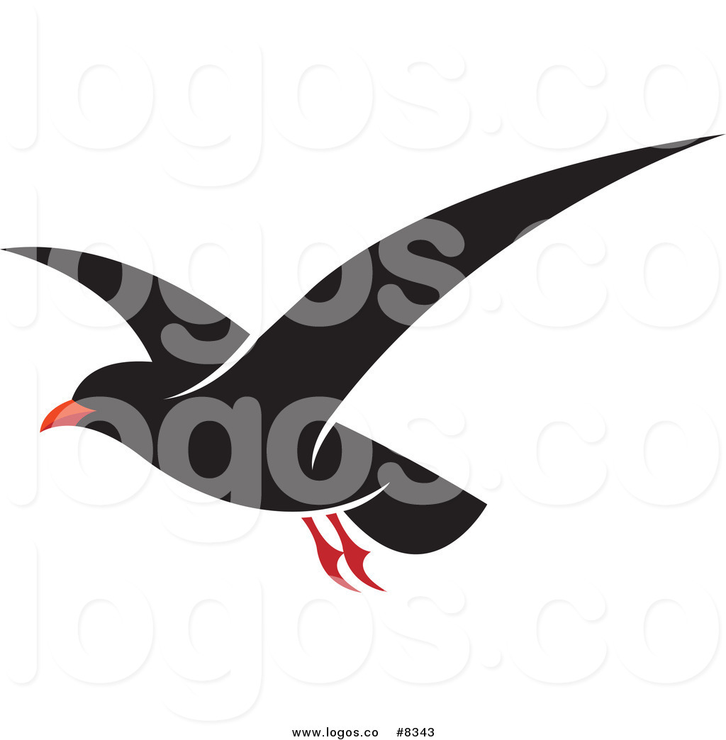 1024x1044 Royalty Free Vector Of A Flying Black Seagull Logo By Lal Perera