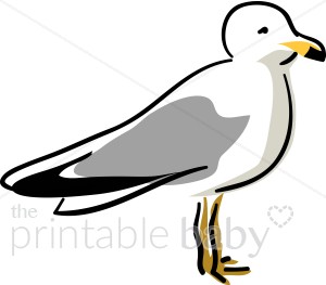 300x263 Seagull Clipart Beach Baby Clipart