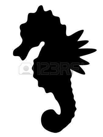 338x450 Sea Horse Silhouette Royalty Free Cliparts, Vectors, And Stock