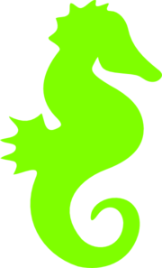 180x297 Seahorse Small Clip Art