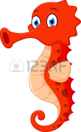 279x450 Seahorse Clipart Red