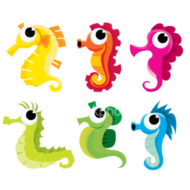 380x380 Cute Seahorse Clipart