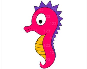 340x270 Grey Clipart Seahorse