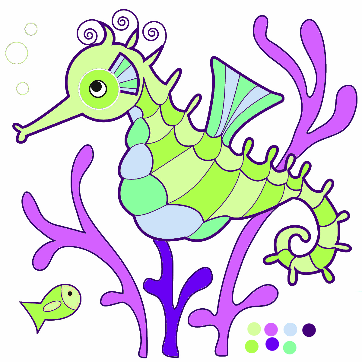 1200x1200 Seahorse Clip Art Images Free Clipart
