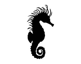 340x270 Seahorse Cut File Etsy