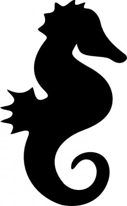 262x425 Seahorse Silhouette Clip Art Vector Clip Art Free Vector Free Download