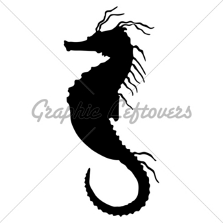 325x325 Seahorse Tribal Icon Gl Stock Images