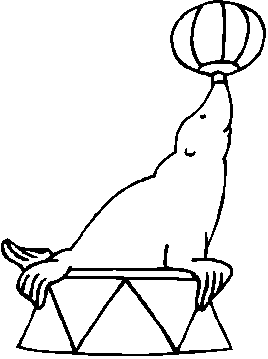 268x359 Sea Lion Clipart Black And White