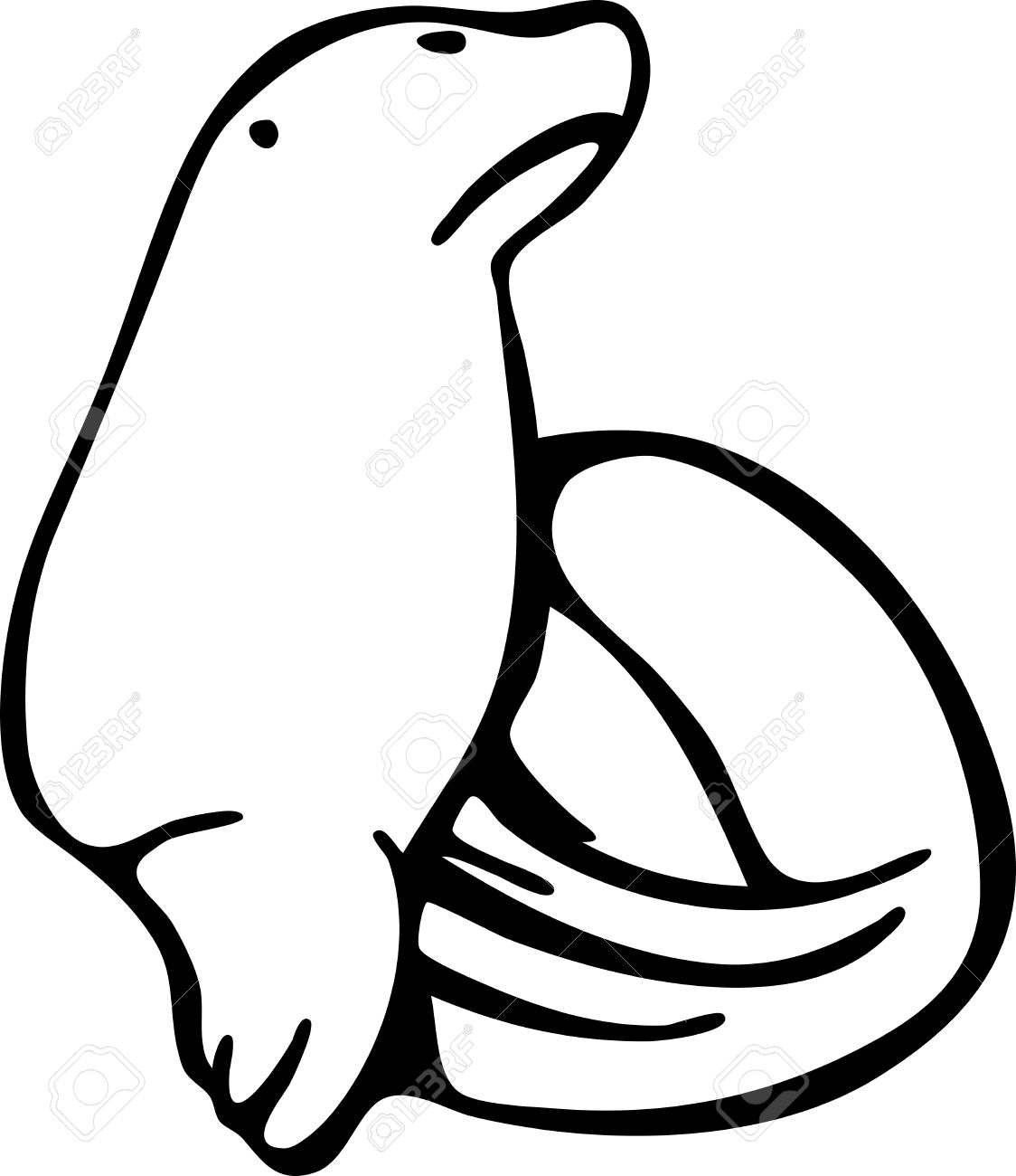 1124x1300 Seal Clipart Drawn