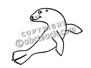 300x225 Seal Clip Art