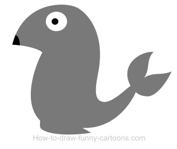 350x295 Drawing A Seal Cartoon