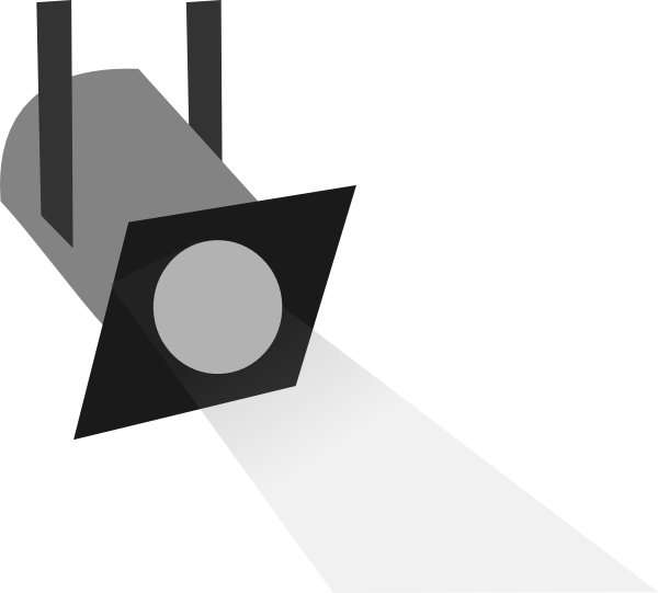 600x541 Searchlight Clipart