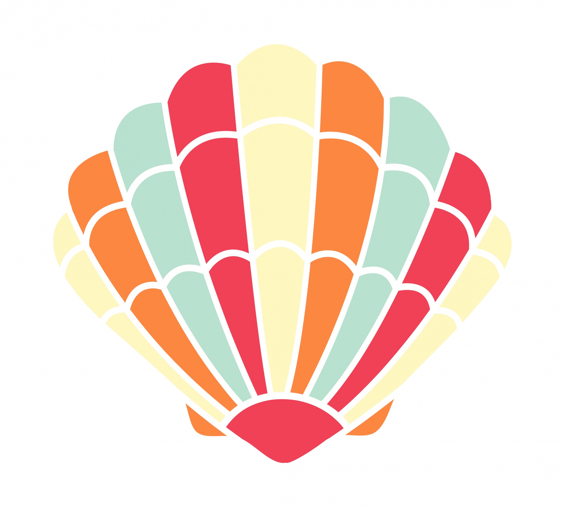 1920x1728 Seashell, Shell Colorful Free Stock Photo